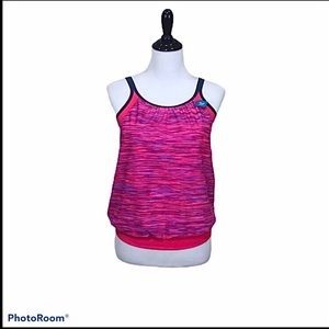 Free Country adjustable strap blouson swim top